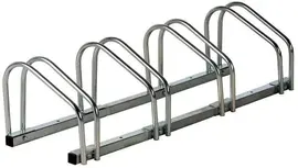 Dunlop Fietsenrek voor 4 Fietsen – Aluminium – Ruimtebesparend - Vloer of Wandmontage - afbeelding 1