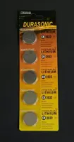 Durasonic Batterijen blister 5 stuks knoopcel CR2032