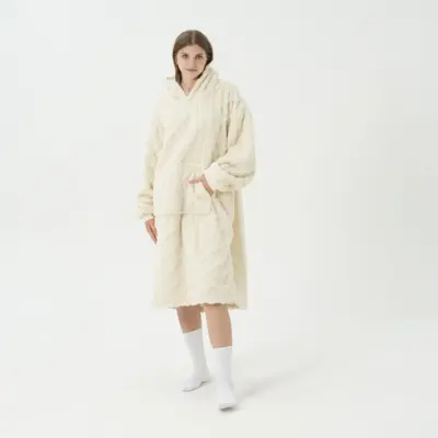 Dutch Decor hoodie oversized sophie 110cm bone white - afbeelding 2