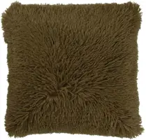 Dutch Decor kussen fluffy 60x60cm military olive