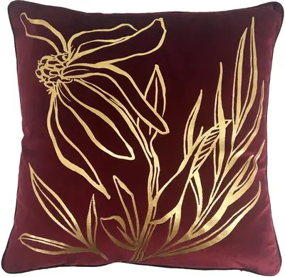 Dutch Decor kussen lonneke 45x45cm pomegranate