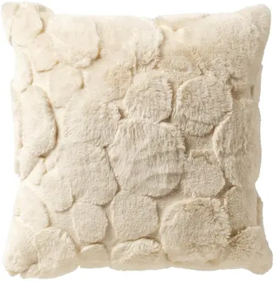 Dutch Decor kussen pom 45x45cm cannoli cream - afbeelding 1