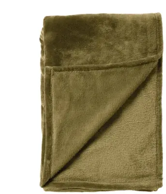 Dutch Decor plaid billy 150x200cm military olive
