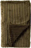 Dutch Decor plaid marthy 140x180cm military olive - afbeelding 1