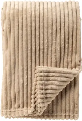 Dutch Decor plaid marthy 140x180cm pumice stone - afbeelding 1