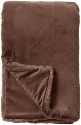 Dutch Decor plaid zinzi 140x180cm chocolate martini