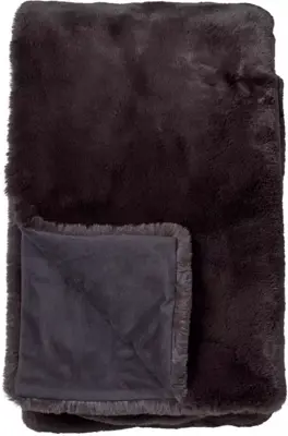 Dutch Decor plaid zinzi 140x180cm raven - afbeelding 1