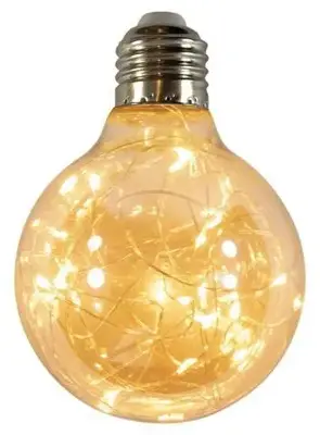 E27 Ledlamp met draadverlichting 25 lampjes rond - afbeelding 1