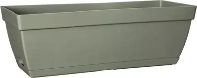 Easyday balkonbak smile trough curve 50x18x27 cm olijfgroen - afbeelding 1