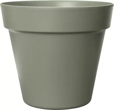 Easyday bloempot smile recht 24,5x22 cm olijfgroen - afbeelding 1