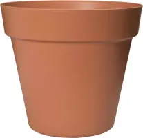 Easyday bloempot smile recht 24,5x22 cm terra - afbeelding 1