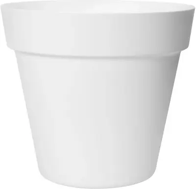 Easyday Bloempot Smile Recht – Ø47 cm x H42 cm – Wit - afbeelding 1