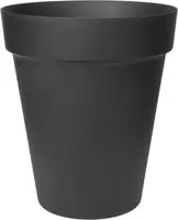 Easyday bloempot smile straight hoog 34x39,4 cm zwart - afbeelding 1