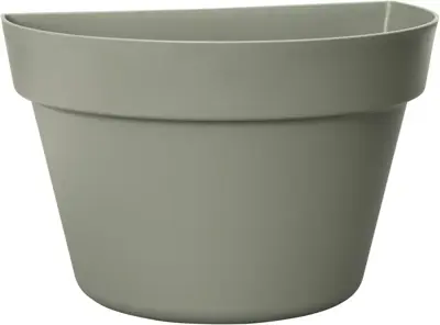 Easyday bloempot wand smile 26x16,3x17 cm olijfgroen - afbeelding 1