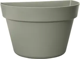 Easyday bloempot wand smile 26x16,3x17 cm olijfgroen - afbeelding 1