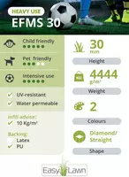 EasyLawn Efms30 kunstgras 400cm breed - afbeelding 3
