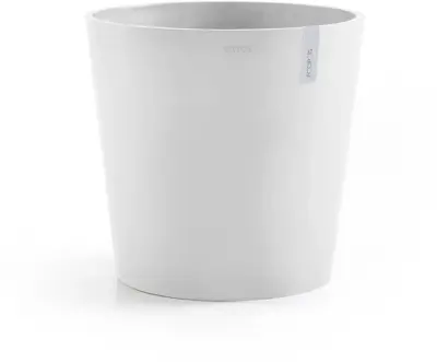 Ecopots Amsterdam Puurwit Ø59 x H55.5 cm - afbeelding 1