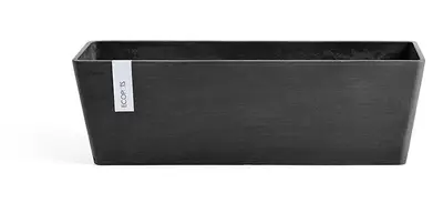 Ecopots Bruges Donkergrijs L55 x B17 x H17 cm - afbeelding 1