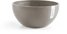 Ecopots Brussels Taupe Ø25 x H12 cm - afbeelding 1