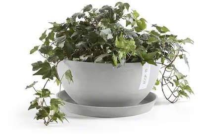 Ecopots Brussels Witgrijs Ø25 x H12 cm - afbeelding 4