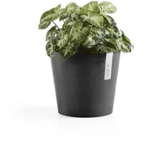 Ecopots kunststof bloempot amsterdam 17x14.7 cm donkergrijs     - afbeelding 4
