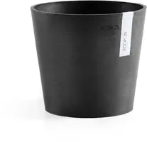 Ecopots kunststof bloempot amsterdam 17x14.7 cm donkergrijs     - afbeelding 1