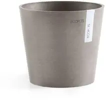 Ecopots kunststof bloempot amsterdam 17x14.7 cm taupe     - afbeelding 1