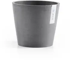 Ecopots kunststof bloempot amsterdam 20x17.7 cm grijs     - afbeelding 1
