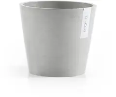 Ecopots kunststof bloempot amsterdam 20x17.7 cm witgrijs     - afbeelding 1