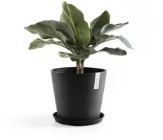 Ecopots kunststof bloempot amsterdam 25x22 cm donker grijs     - afbeelding 3