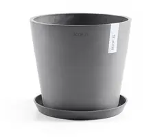 Ecopots kunststof bloempot amsterdam 25x22 cm grijs     - afbeelding 4