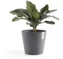 Ecopots kunststof bloempot amsterdam 25x22 cm grijs     - afbeelding 7