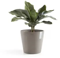 Ecopots kunststof bloempot amsterdam 25x22 cm taupe     - afbeelding 2