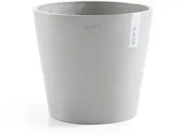 Ecopots kunststof bloempot amsterdam 25x22 cm witgrijs     - afbeelding 1
