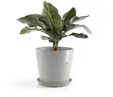 Ecopots kunststof bloempot amsterdam 25x22 cm witgrijs     - afbeelding 5