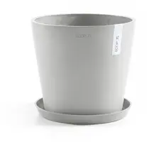 Ecopots kunststof bloempot amsterdam 25x22 cm witgrijs     - afbeelding 4