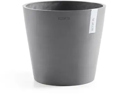 Ecopots kunststof bloempot amsterdam 30x26.3 cm grijs     - afbeelding 1