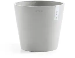 Ecopots kunststof bloempot amsterdam 30x26.3 cm witgrijs     - afbeelding 1