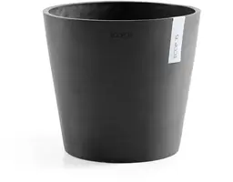 Ecopots kunststof bloempot amsterdam 40x35 cm donker grijs     - afbeelding 1