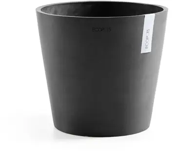 Ecopots kunststof bloempot amsterdam 40x35 cm donkergrijs     - afbeelding 1