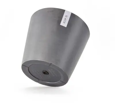 Ecopots kunststof bloempot amsterdam 40x35 cm grijs     - afbeelding 7