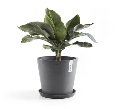 Ecopots kunststof bloempot amsterdam 40x35 cm grijs     - afbeelding 4