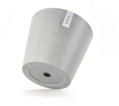 Ecopots kunststof bloempot amsterdam 40x35 cm witgrijs     - afbeelding 7