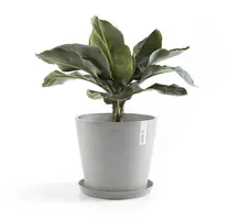 Ecopots kunststof bloempot amsterdam 40x35 cm witgrijs     - afbeelding 4