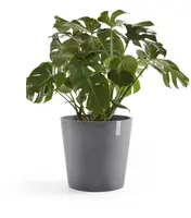 Ecopots kunststof bloempot amsterdam 50x44 cm grijs     - afbeelding 2
