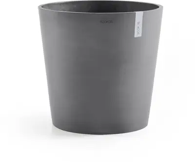 Ecopots kunststof bloempot amsterdam 50x44 cm grijs     - afbeelding 1