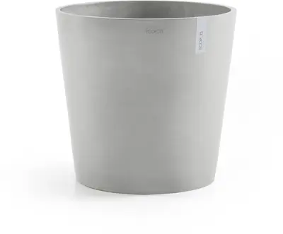 Ecopots kunststof bloempot amsterdam 50x44 cm witgrijs     - afbeelding 1