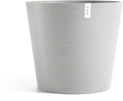 Ecopots kunststof bloempot amsterdam 70x61.3 cm witgrijs     - afbeelding 3