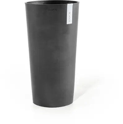 Ecopots kunststof bloempot amsterdam hoog 34x66 cm donkergrijs     - afbeelding 1