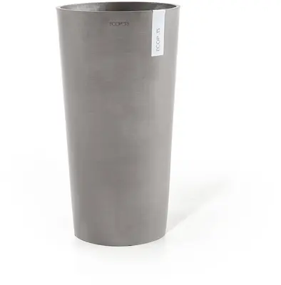 Ecopots kunststof bloempot amsterdam hoog 34x66 cm taupe     - afbeelding 1